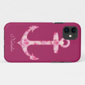Anchor iPhone 5 Fall Floral rosa Blume Case-Mate iPhone Hülle (Rückseite (Horizontal))