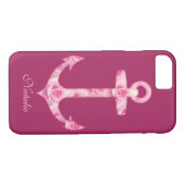 Anchor iPhone 7 Fall Floral rosa Blume Case-Mate iPhone Hülle (Rückseite (Horizontal))