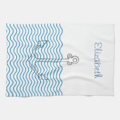 Anchor ist weg! Mädchen Nautical Retro Handtuch (Horizontal)
