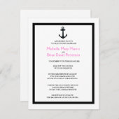 ANCHOR l Nautical Destination Themed Hochzeit Einladung (Vorne/Hinten)