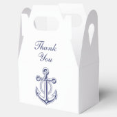 Anchor Liebe Seailor Navy Blue Nautical Wedding Geschenkschachtel (Geöffnet)