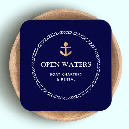Anchor Marina Quadratische Visitenkarte