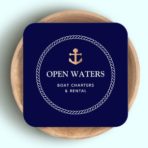 Anchor Marina Quadratische Visitenkarte