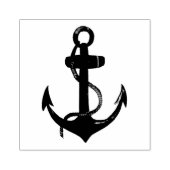 ANCHOR mit Seil - Aquarellmalerei Gummistempel (Prägung)