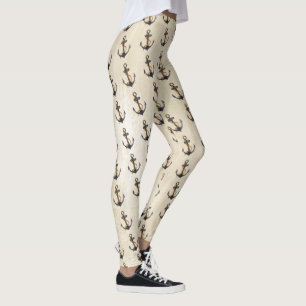 ANCHOR mit Seil - Aquarellmalerei Leggings