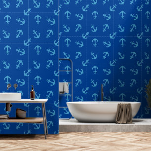 Anchor Modern Nautical Tapete