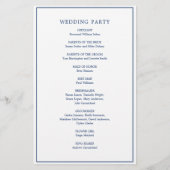 Anchor Monogram Nautical Budget Wedding Program Flyer (Hinten)