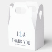 Anchor Monogram Nautical Wedding Geschenkschachtel (Geöffnet)