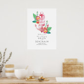 Anchor Nautical Beach Begrüßungszeichen Poster (Küche)