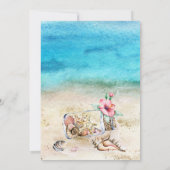 Anchor Nautical Beach Summer Wedge Einladung (Rückseite)