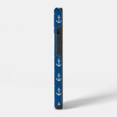 Anchor Nautical Blue iPhone Hülle (Linke Seite)