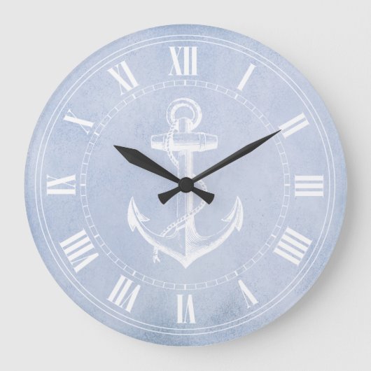 Anchor Nautical Große Wanduhr (Vorderseite)