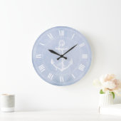 Anchor Nautical Große Wanduhr (Zuhause)