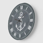 Anchor Nautical Große Wanduhr (Winkel)