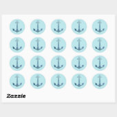 Anchor Nautical Ocean Party Danke Stickers (Blatt)