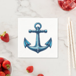 Anchor Nautical Paper Napkins Serviette