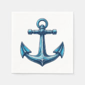 Anchor Nautical Paper Napkins Serviette (Vorderseite)