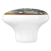 ANCHOR Nautical Porthole Dragknopf Keramikknauf (Seitenansicht)