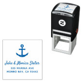 Anchor Nautical Sailing Blue Permastempel (Beispiel)