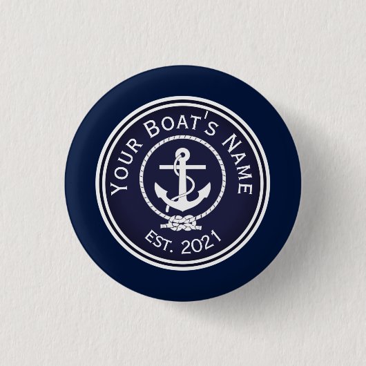 Anchor Nautical Siegel Button (Vorderseite)
