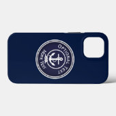 Anchor Nautical Siegel Case-Mate iPhone Hülle (Rückseite (Horizontal))