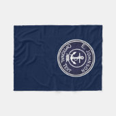 Anchor Nautical Siegel Fleecedecke (Vorderseite (Horizontal))
