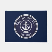 Anchor Nautical Siegel Fußmatte (Vorderseite)