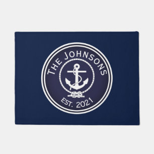 Anchor Nautical Siegel Fußmatte