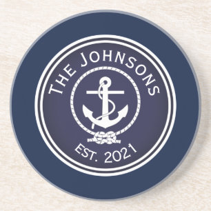 Anchor Nautical Siegel Getränkeuntersetzer