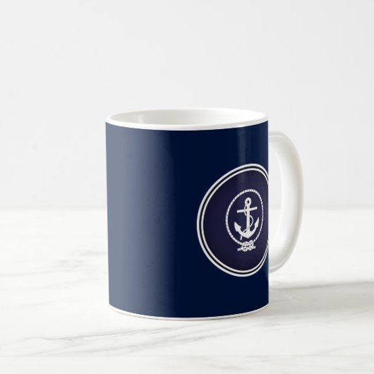 Anchor Nautical Siegel Kaffeetasse (VorderseiteRechts)