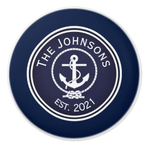 Anchor Nautical Siegel Keramikknauf