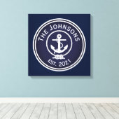 Anchor Nautical Siegel Leinwanddruck (Insitu (Holzboden))