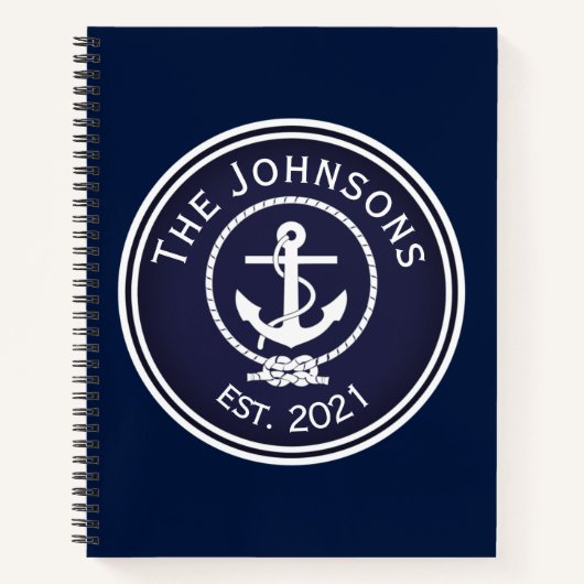 Anchor Nautical Siegel Notizblock (Vorderseite)