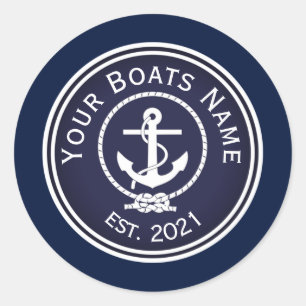 Anchor Nautical Siegel Runder Aufkleber