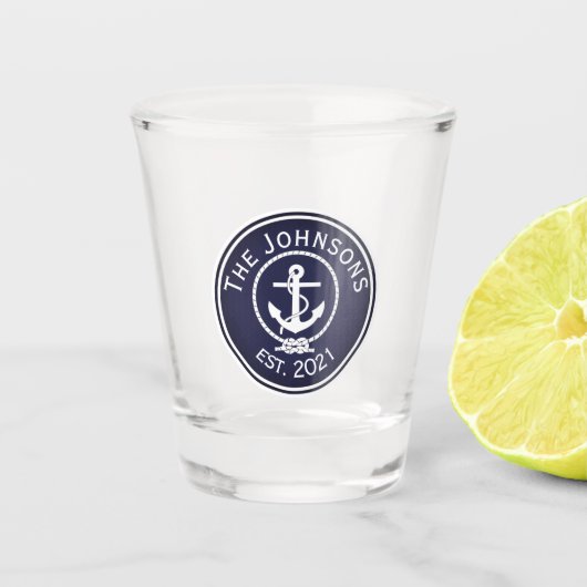 Anchor Nautical Siegel Schnapsglas (Vorderseite)