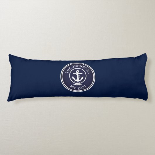 Anchor Nautical Siegel Seitenschläferkissen (Vorderseite)
