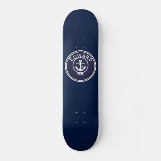 Anchor Nautical Siegel Skateboard (Vorderseite)