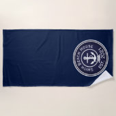 Anchor Nautical Siegel Strandtuch (Vorderseite)