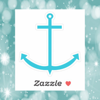 Anchor Nautical Turquoise Aufkleber