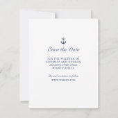 ANCHOR NAUTICAL WEDD Foto SAVE THE DATE Ankündigung (Rückseite)