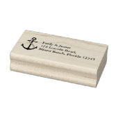 Anchor Nautical Wedding Rücksendeadresse Gummistempel (Stempel)