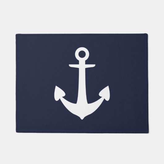 Anchor Navy Doormat Fußmatte (Vorderseite)