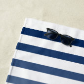 Anchor Oars Familienname Beach House Weiß Strandtuch (Beispiel)