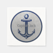 Anchor Personalizable Napkin Serviette (Vorderseite)