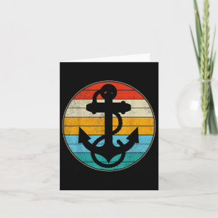 Anchor Retro Vintag Segelschiff nautischer Kapitän Karte
