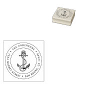 Anchor & Rope | Benutzerdefinierte nautische Rücks Gummistempel (Stempel)