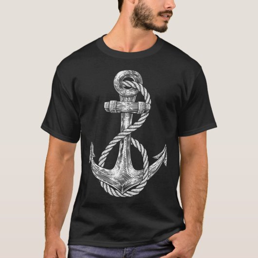 Anchor Rope Nautical Sailing Sail Sea T-Shirt (Vorderseite)