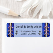 Anchor Royal Blue Abstract Design (Insitu)