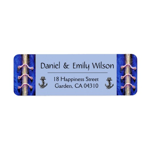 Anchor Royal Blue Abstract Design (Vorne)
