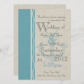 Anchor Rustic Nautical Wedding Einladung (Vorne/Hinten)